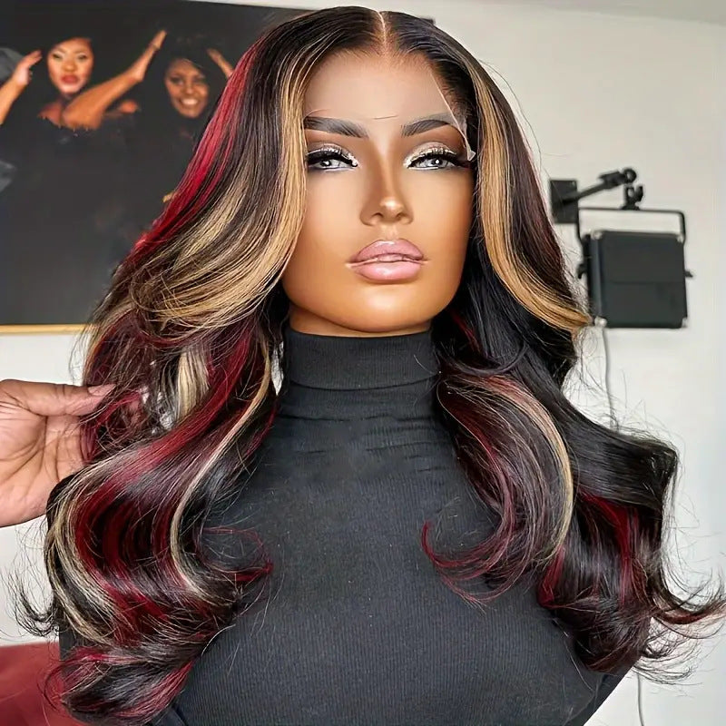 Highlight Ombre Lace Front Wavy Lace Glueless Wig - By Hive